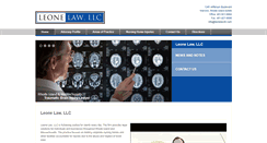 Desktop Screenshot of leonelawllc.com