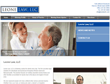 Tablet Screenshot of leonelawllc.com